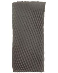 Emporio Armani - Pleated Detail Scarf - Lyst