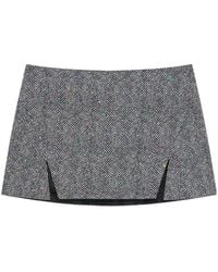 Givenchy - Sliced Mini Skirt - Lyst