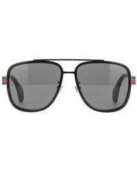 Gucci - Eyewear Square Aviator Sunglasses - Lyst