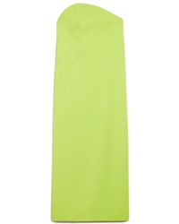 Sportmax - Asymmetric-Neck Stretch-Cotton Maxi Dress - Lyst