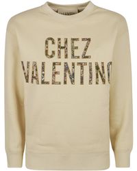 Valentino - Logo Embroidered Crewneck Sweatshirt - Lyst