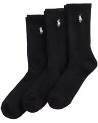 Polo Ralph Lauren - Three Pairs Of Pure Cotton Socks - Lyst