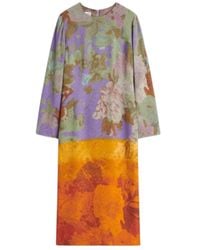 Dries Van Noten - Round-Collar Long-Sleeved Dress - Lyst