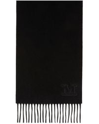 Max Mara - Dalia Logo-Embroidered Fringed Cashmere Scarf - Lyst