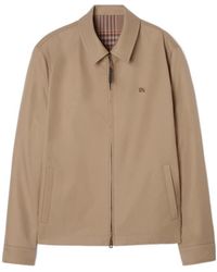 Burberry - Gabardine Reversible Bloomsbury Harrington Jacket - Lyst