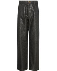 Versace - Logo-Patch Pattern-Jacquard Trousers - Lyst