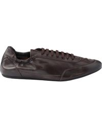 Prada - Collapse Leather Sneakers - Lyst