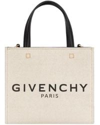 Givenchy - Logo Printed Mini Tote Bag - Lyst