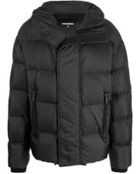 DSquared² - Long Sleeved Hooded Padded Jacket - Lyst