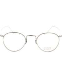 Eyevan 7285 - Metallic Round-Frame Glasses - Lyst