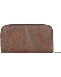Etro - Zip-Around Wallet - Lyst