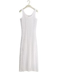 Dior - Iviera Embroidered Mid-Length Dress - Lyst