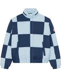 KENZO - Check Quilted Down Jacket - Lyst