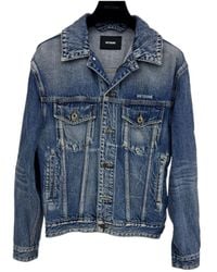 we11done - Logo-Embroidered Denim Jacket - Lyst