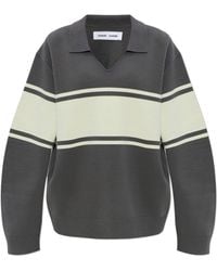 Samsøe & Samsøe - Saanne Striped Collared Sweatshirt - Lyst