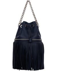 J&m Davidson - Fringed Chain-Strap Bucket Bag - Lyst