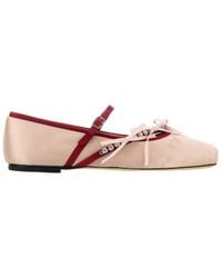 Jimmy Choo - Loli Satin Ballerina Flat - Lyst
