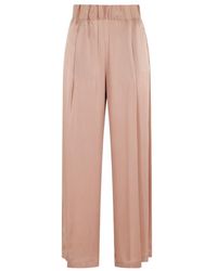 Semicouture - Elastic Waist Casual Pants - Lyst