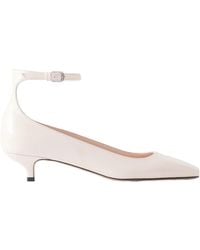 TOTEME - Glossed-Leather Pumps - Lyst