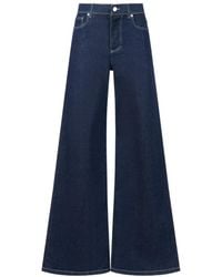 Marni - Stretch Denim Wide-Leg Jeans - Lyst