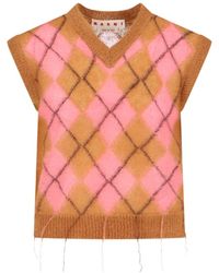 Marni - Geometric Patterned Knitted Vest - Lyst