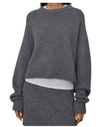 Lisa Yang - Cropped Crew Neck Knitted Sweater - Lyst