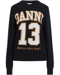 Ganni - Colorful Jacquard Knitted Long Sleeve - Lyst