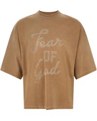 Fear Of God - Graphic-Print Logo-Patch T-Shirt - Lyst