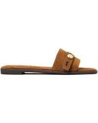 Tory Burch - Logo Slippers - Lyst