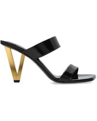 Versace - Heeled Slides - Lyst
