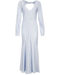 Gabriela Hearst - Peyton Knot-Detail Maxi Dress - Lyst