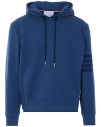 Thom Browne - Logo Patch Drawstring Hoodie - Lyst