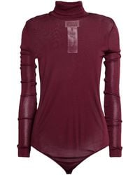 Maison Margiela - Solid-Color Turtleneck Knit Top - Lyst