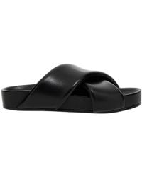 Jil Sander - Crossover-Strap Padded Sandals - Lyst