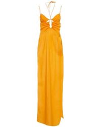Nensi Dojaka - Cutout Halterneck Maxi Dress - Lyst