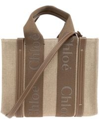 Chloé - Chloé Woody Small Tote Bag - Lyst