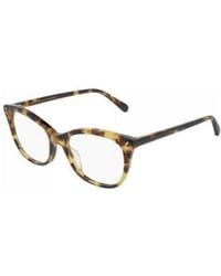 Stella McCartney - Leopard Pattern Rectangular Sunglasses - Lyst