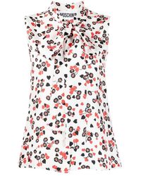 Moschino - Bow Tie Top - Lyst