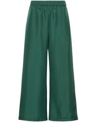 Weekend by Maxmara - Silk Wide-Leg Trousers - Lyst