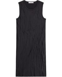 Helmut Lang - Crushed Satin Tank Dress - Lyst