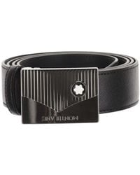 Montblanc - Logo Engraved Buckle Belt - Lyst