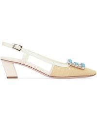 Roger Vivier - Square-Toe High-Heeled Sandals - Lyst