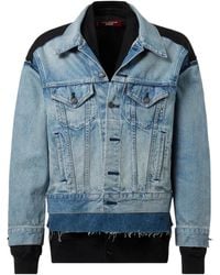 Junya Watanabe - X Levi's Jersey And Denim Jacket - Lyst