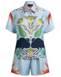 Etro - X Tabby Booth Silk Pyjamas With Placed Print - Lyst