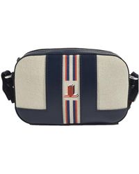Lanvin - Striped Logo-Print Camera Bag - Lyst