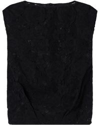 Simone Rocha - Floral-Embroidered Lace Blouse - Lyst