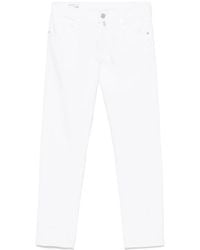 Incotex - Logo-Patch Tapered Trousers - Lyst