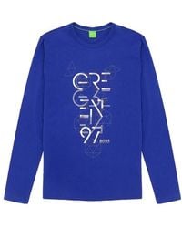 BOSS - Round-Necked T-Shirt - Lyst