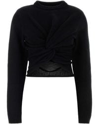 Balenciaga - Twisted Knit Jumper - Lyst