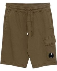 C.P. Company - Light Fleece Cargo Lens Sweatshorts - Lyst